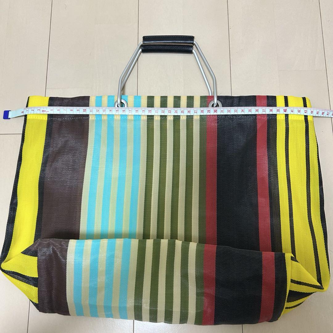 MARNI カフェストライプ トートバッグ