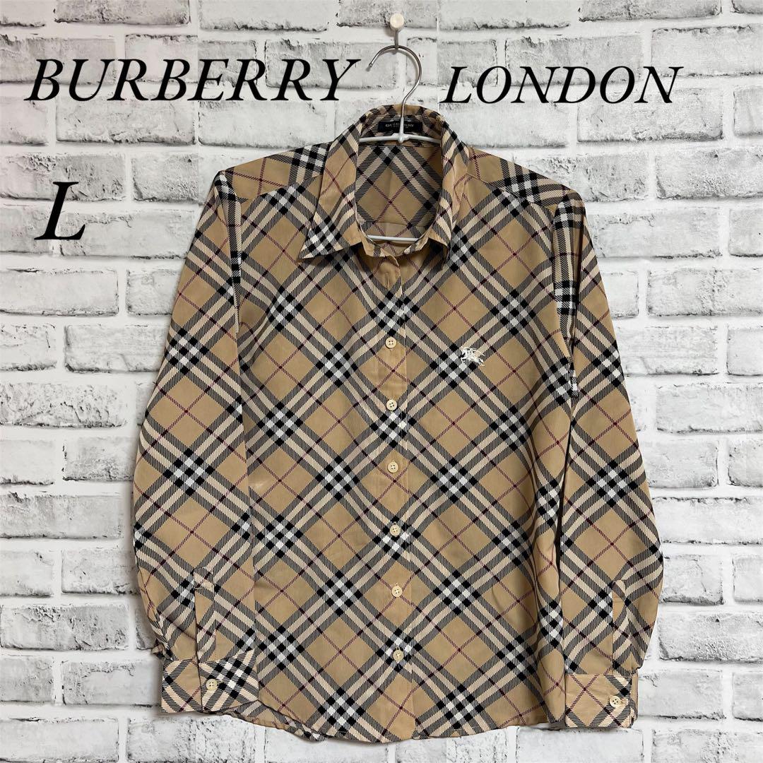 BURBERRY チェック柄 長袖シャツ Lサイズ