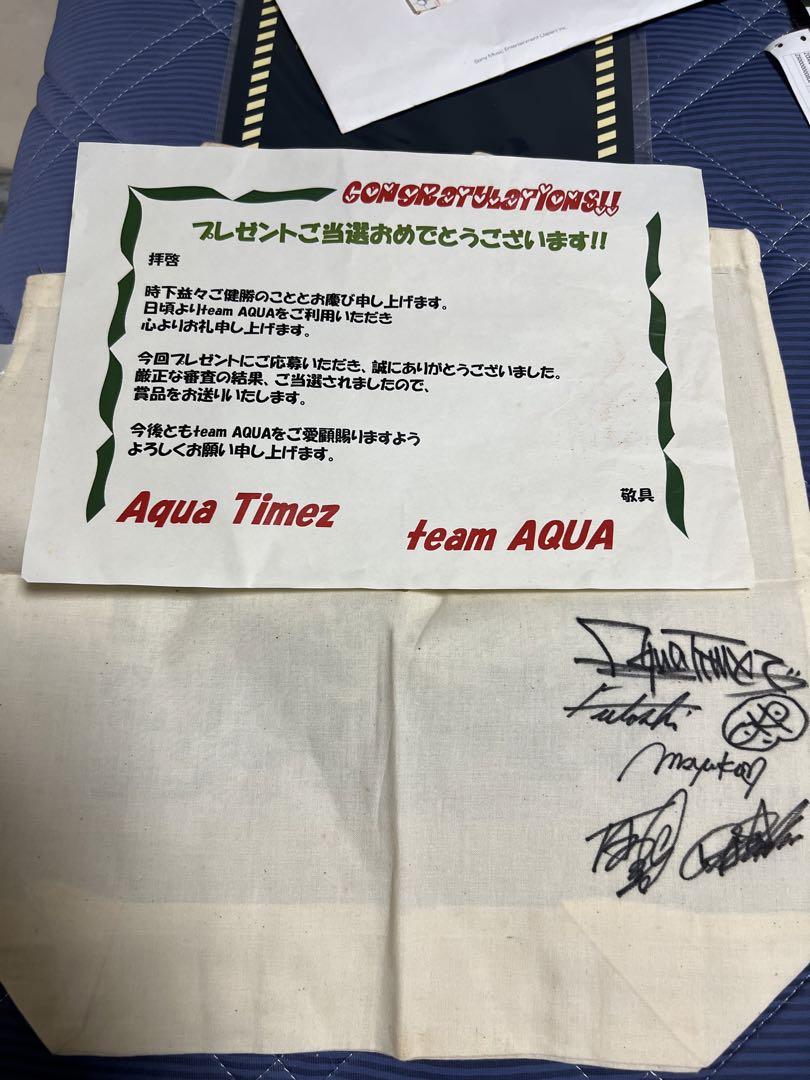Aqua Timez サイン入り Aqua Timez サイン入りポストカード - メルカリ