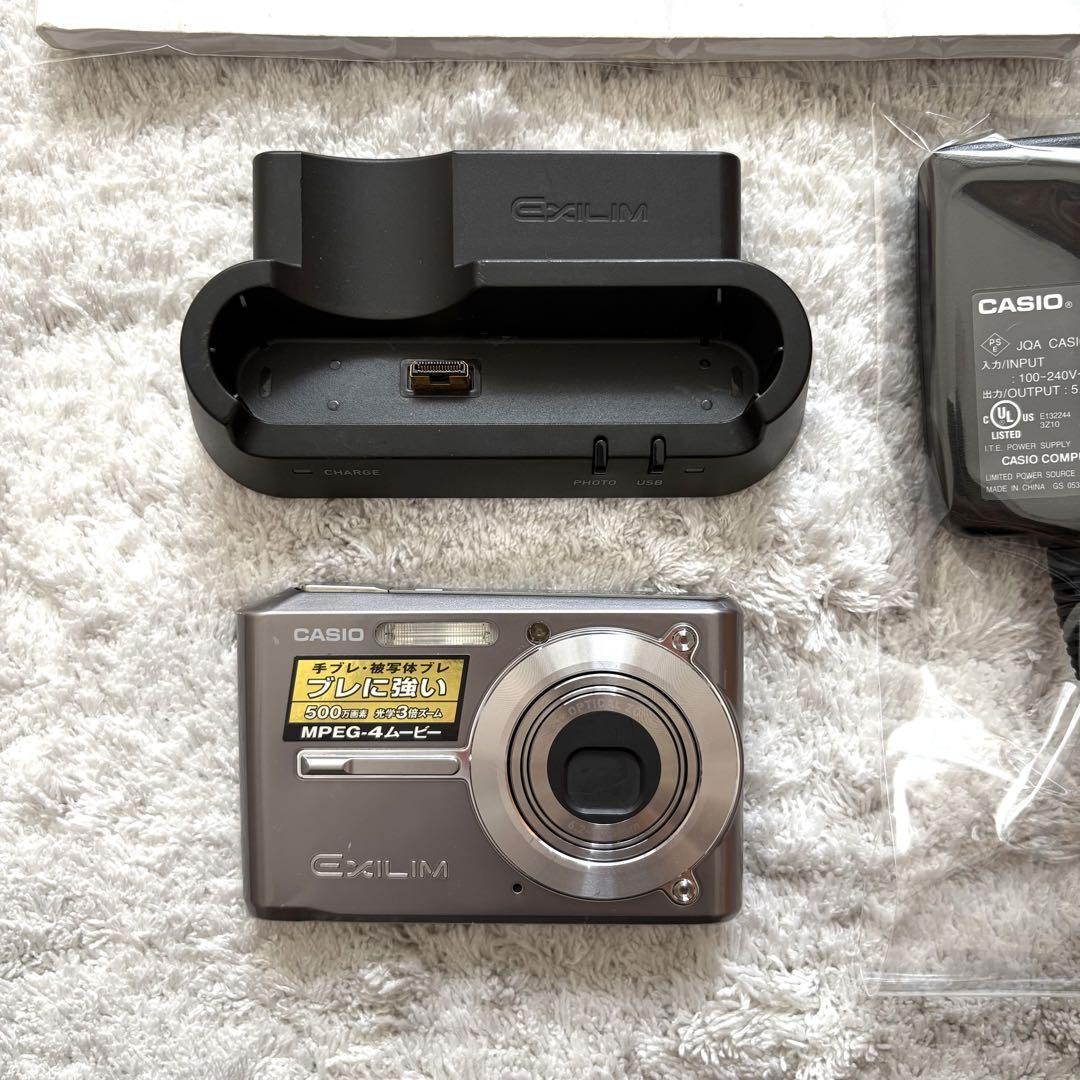 美品【動作確認済】CASIO カシオ EXILIM EX-S500 レトロカメラ