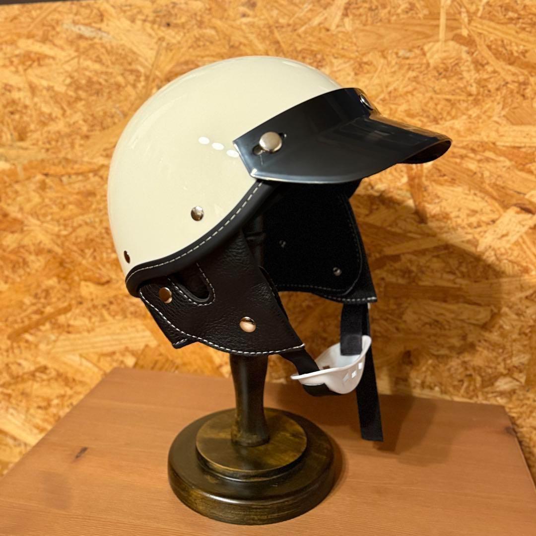 ハーフヘルメット　ショーティー　ツヤなし黒　半ヘル　検 Bell Buco ハーフヘルメット ショーティー ツヤなし XL ポリスヘル 検 ベル