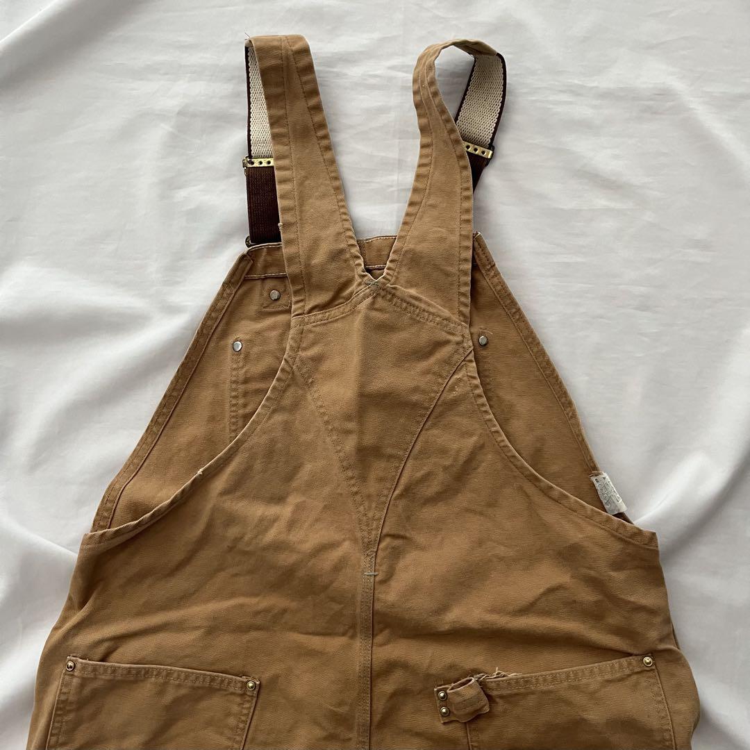 メンズ 古着 Carhartt オーバーオール ダブルニー つなぎ