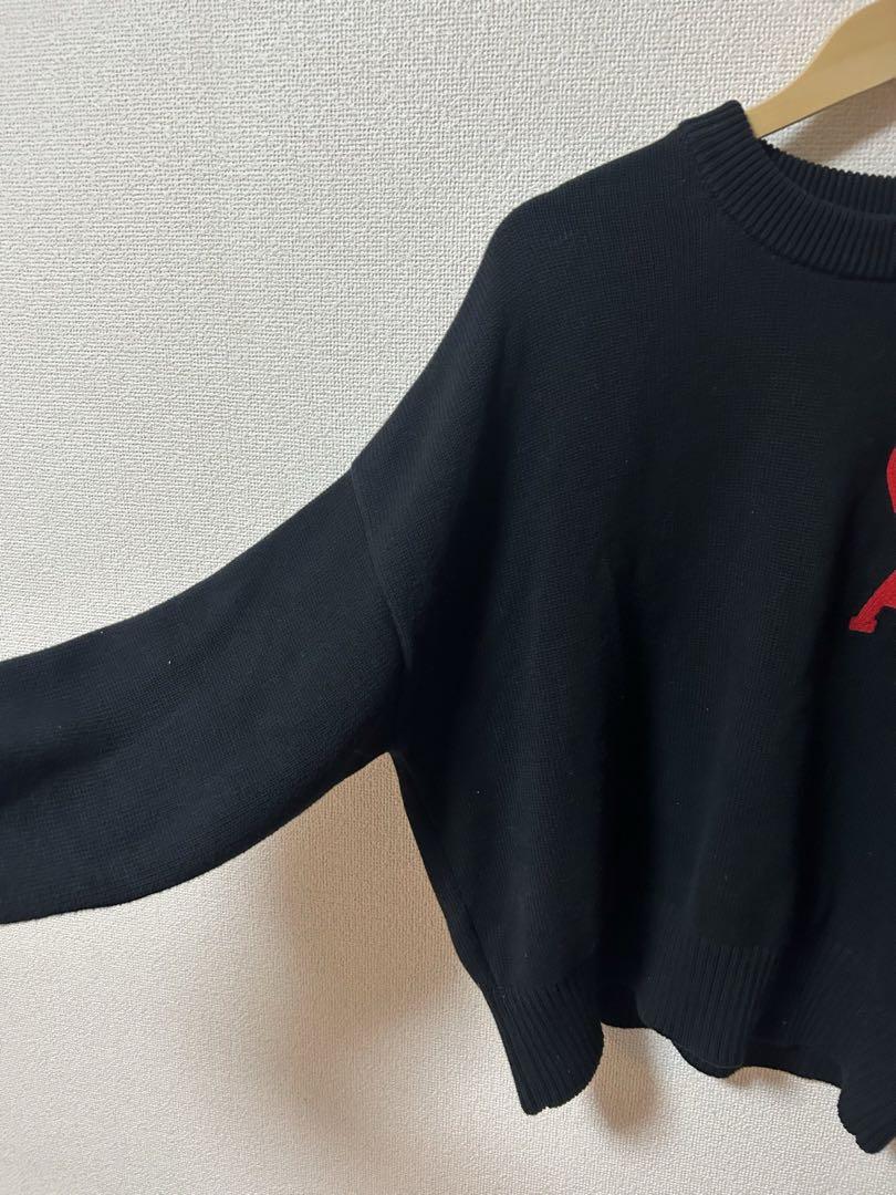 楽天市場】ami paris アミパリス ニット RED ADC SWEATER
