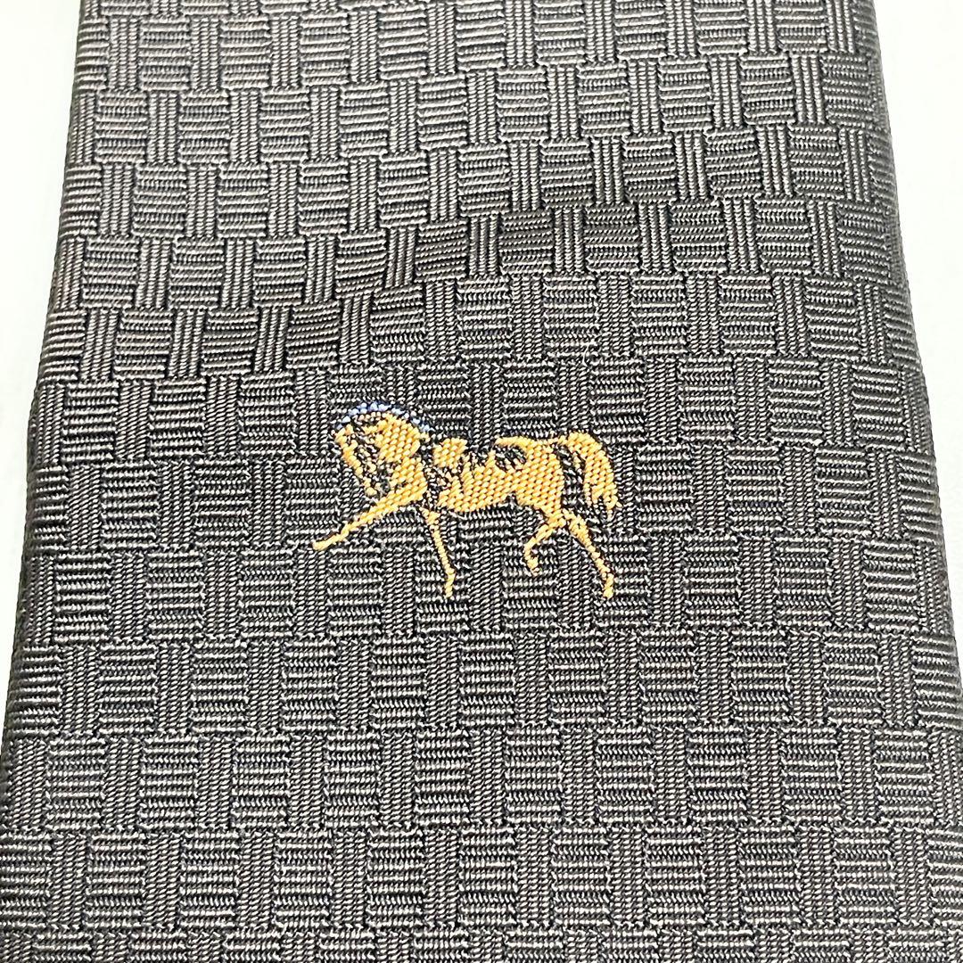 希少 HERMES エルメス ネクタイ ファソネ 総H柄 H織 ZINGARO