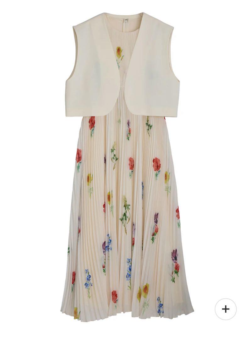 Ameri　EMMA VEST SET PLEATS DRESS 正規品