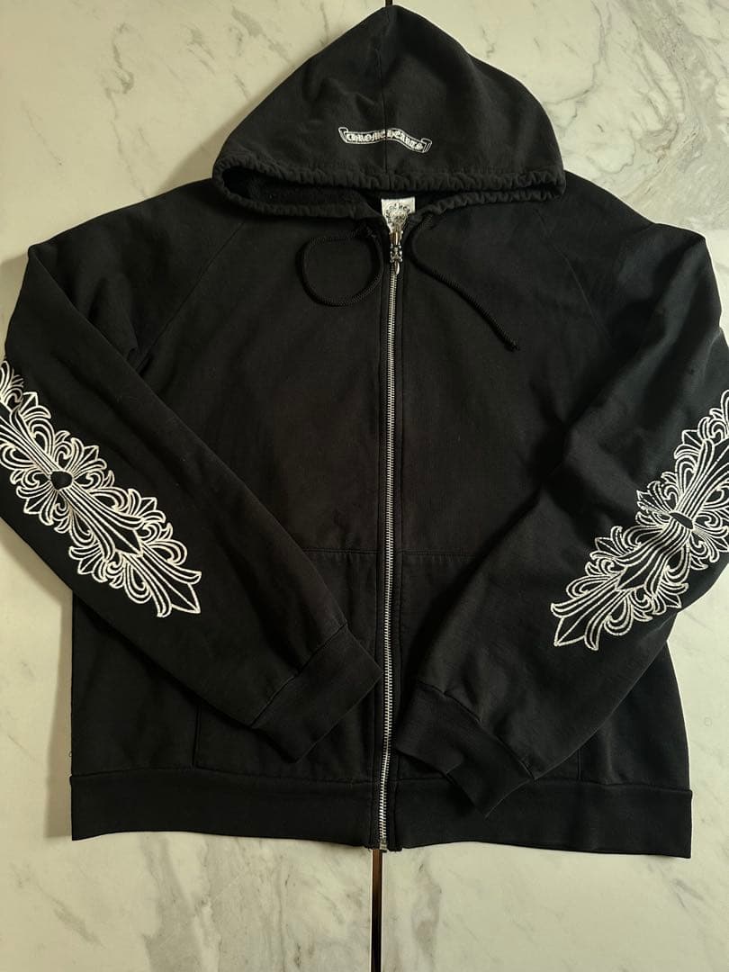 希少 90s old クロムハーツ パーカー フローラルクロス