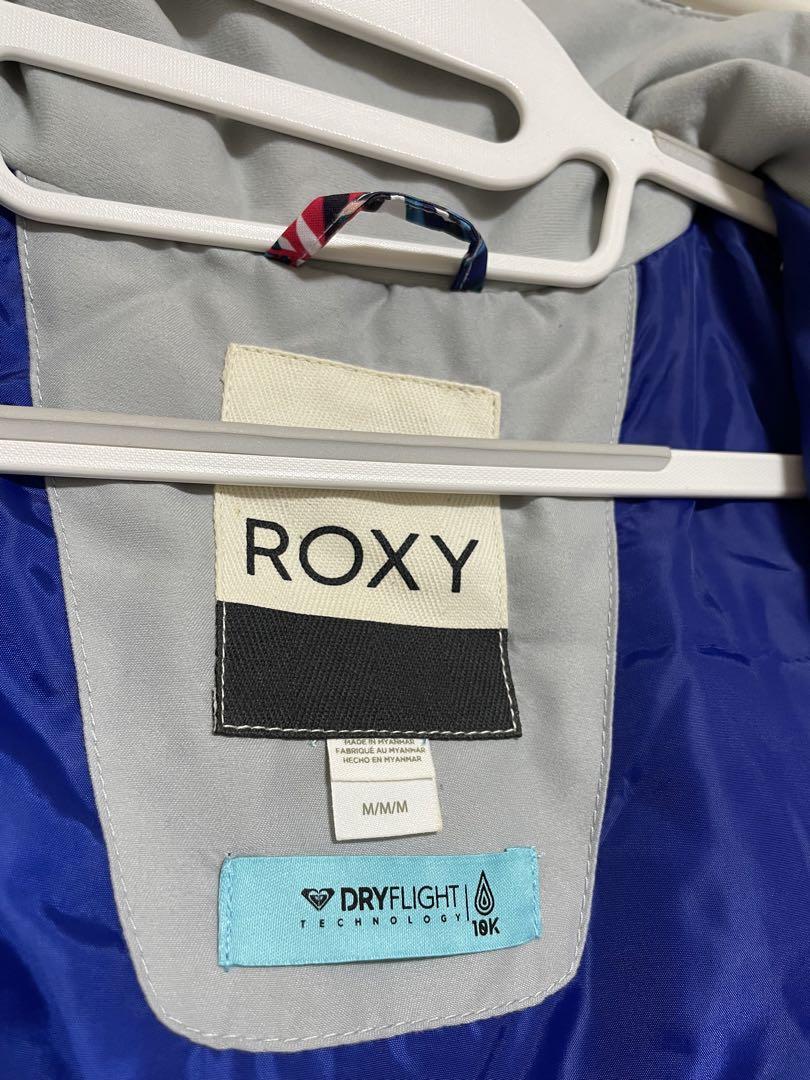 【美品】ROXY フード付きジャケット 多色葉柄