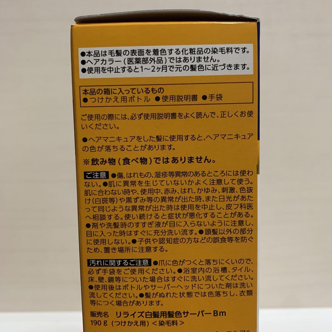 リライズ　白髪用髪色サーバー　リ・ブラック　まとまり仕上げ　つけかえ用　3個