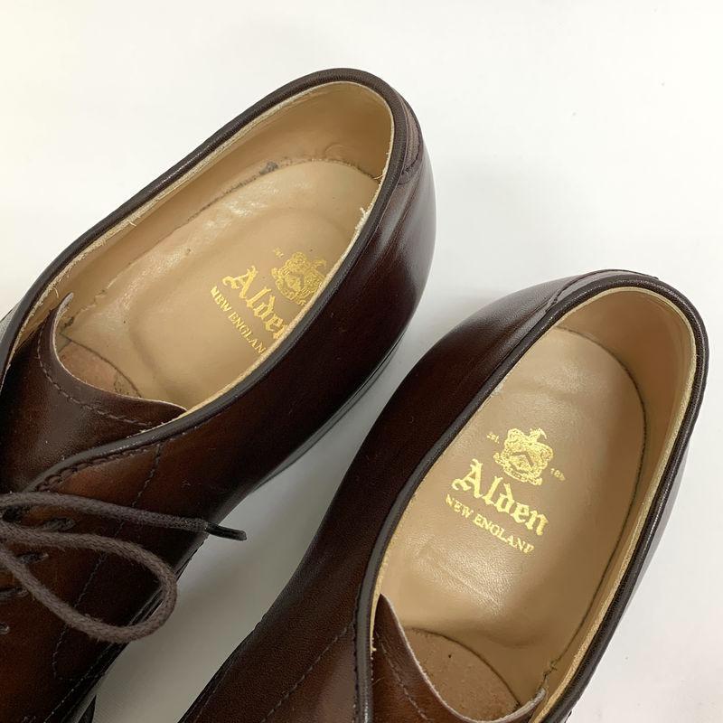 定番HOT ALDEN カーフ 7D 茶 シューツリー付 M4DW1-m65364598841 オールデン 54441 Vチップ 限定SALE人気