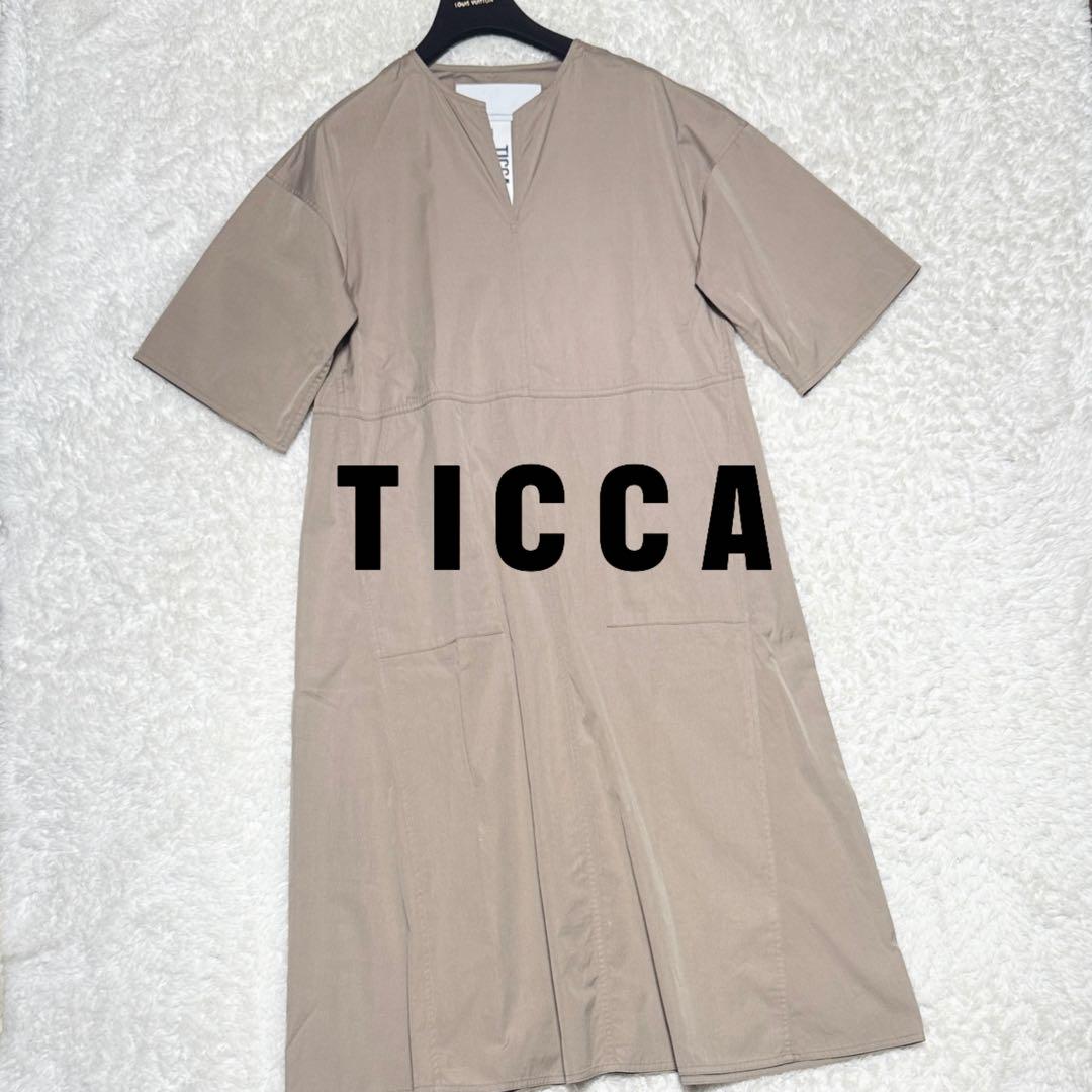 TICCA - 美品△ TICCA ティッカ// コットンキーネック半袖