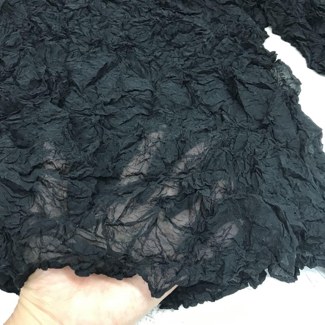 希少品 ISSEY MIYAKE PeRMANeNTeくしゅくしゅシアートップス
