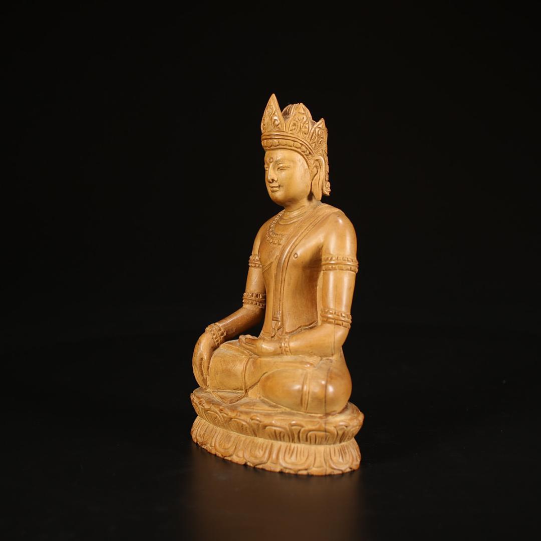 唐物 【白檀】 香木製 仏像 置物  美品