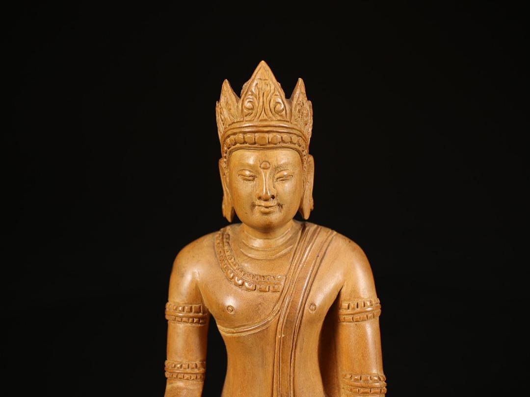 唐物 【白檀】 香木製 仏像 置物  美品