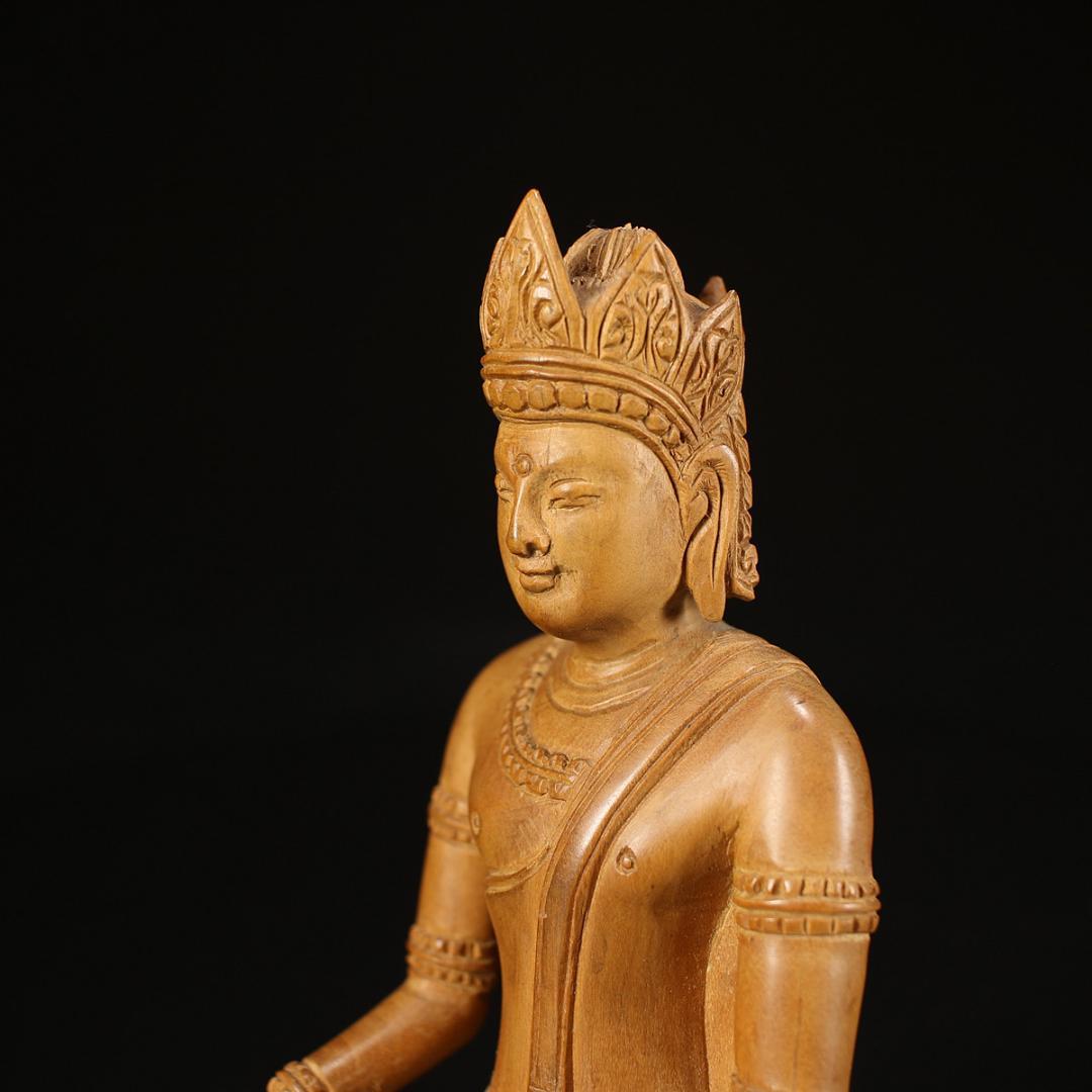 唐物 【白檀】 香木製 仏像 置物  美品