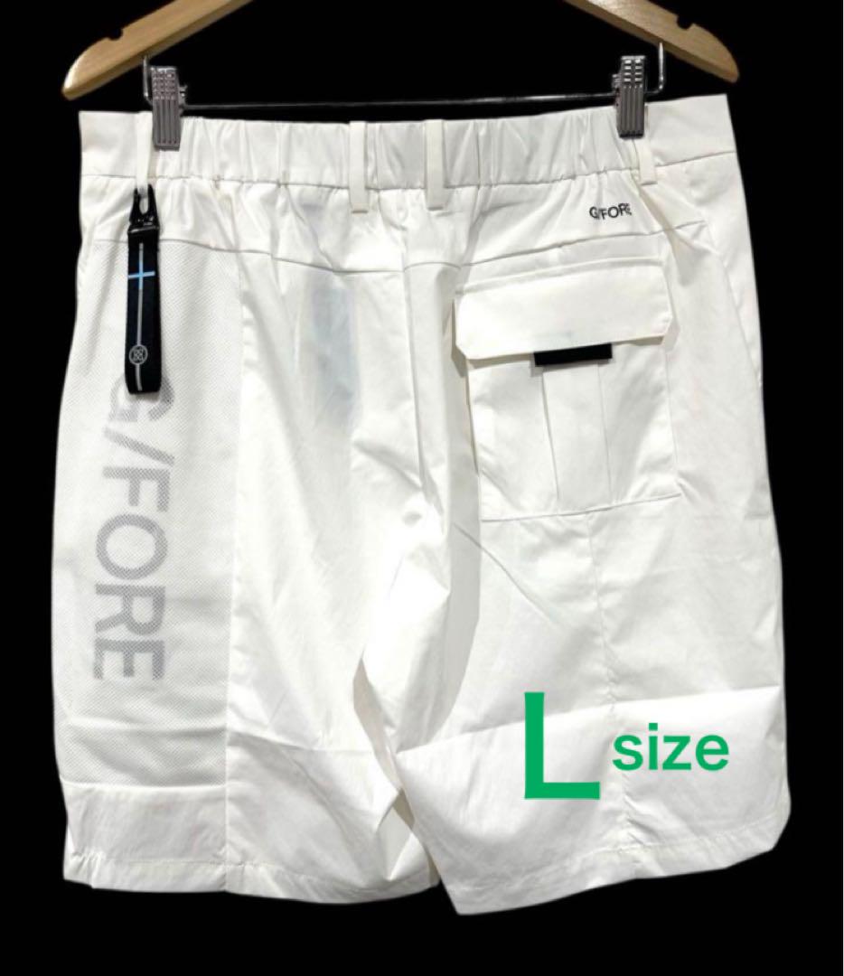 最安 ジーフォア ゴルフ ホワイト ハーフパンツ Lサイズ GOLF G/FORE メンズウェア