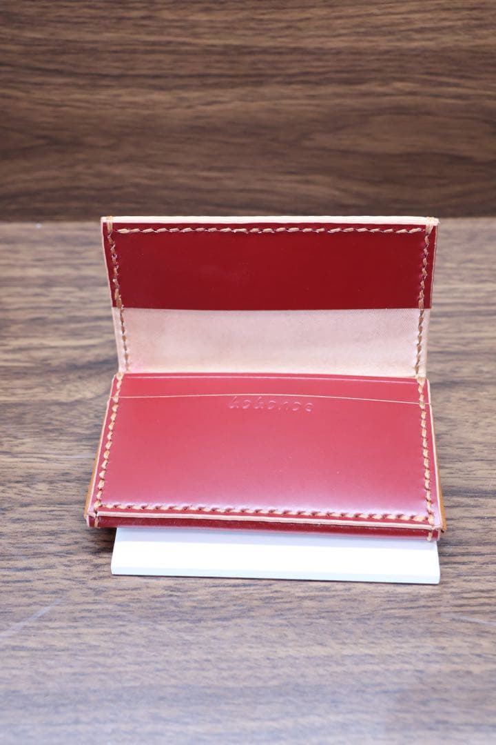 手縫い名刺入れ 姫路産コードバン