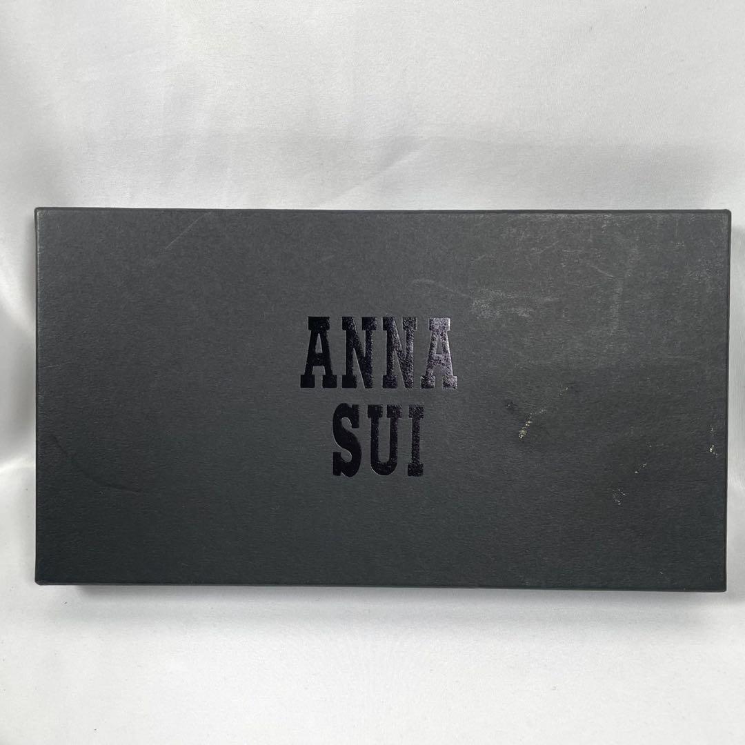 未使用に近い ANNA SUI アナスイ 長財布 がま口 バタフライ 箱付き