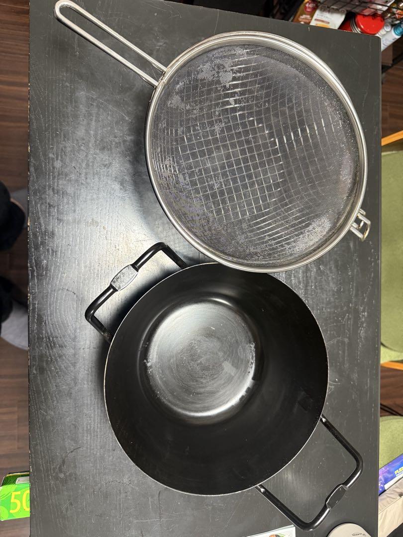 labase ラバーゼ　揚げ鍋22cm 燕三条　中古　使用感あり