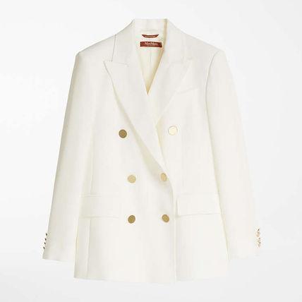 正規品★MAX MARA ウールサテンクレープブレザー Max Mara マックスマーラ アウター CANNONE ダブルブレスト