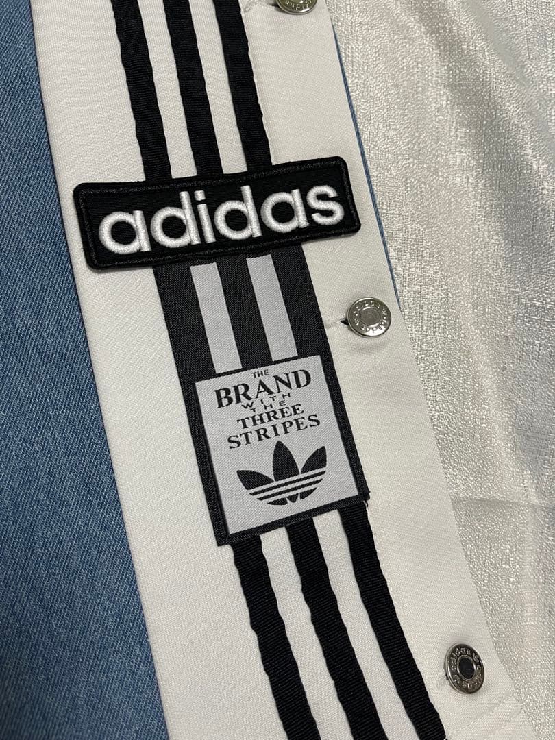 ストライプデザイン デニムパンツM