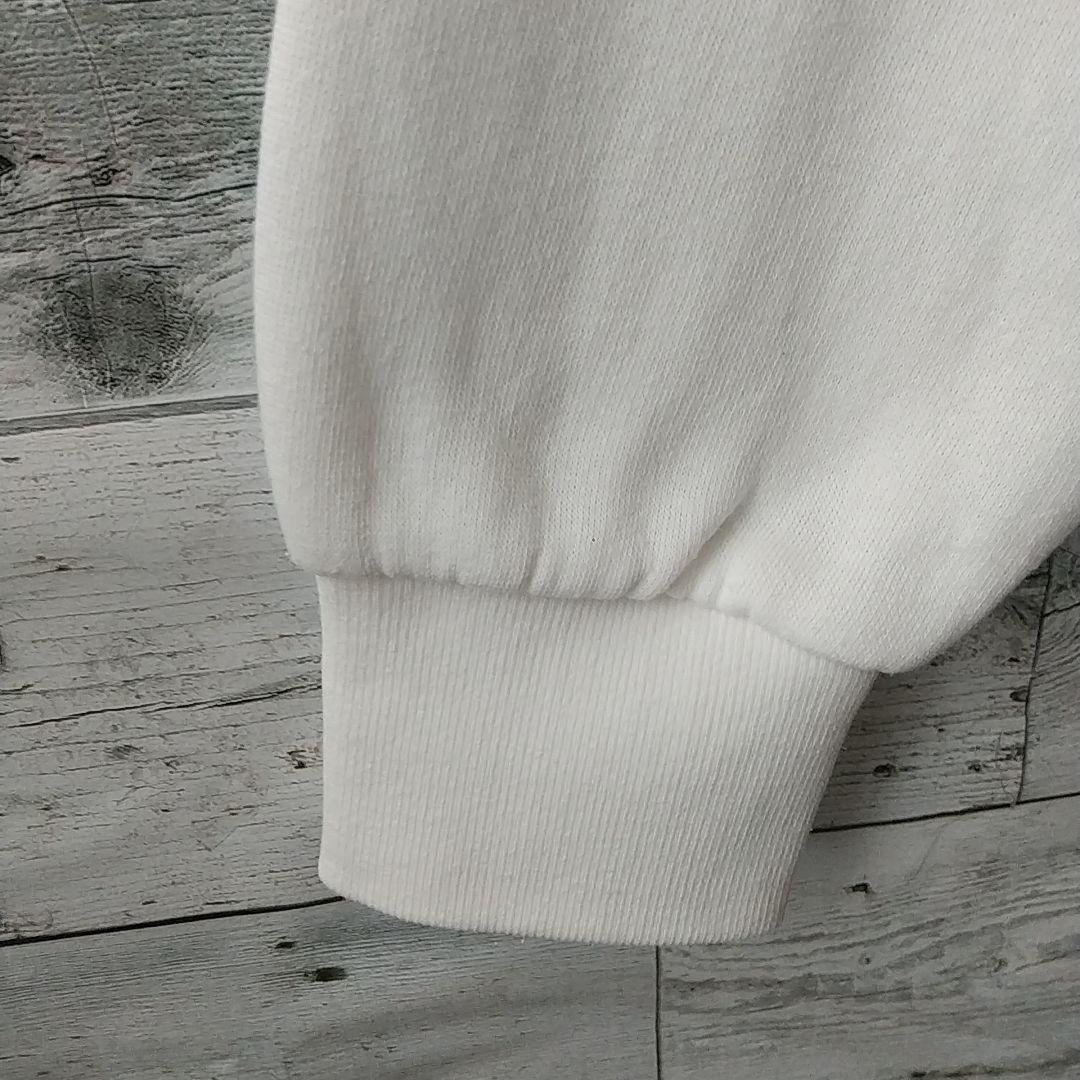 希少☆80s アディダス 刺繍ロゴ 太アーム スウェット XL ホワイト 希少☆80s アディダス 刺繍ロゴ 太アーム スウェット XL