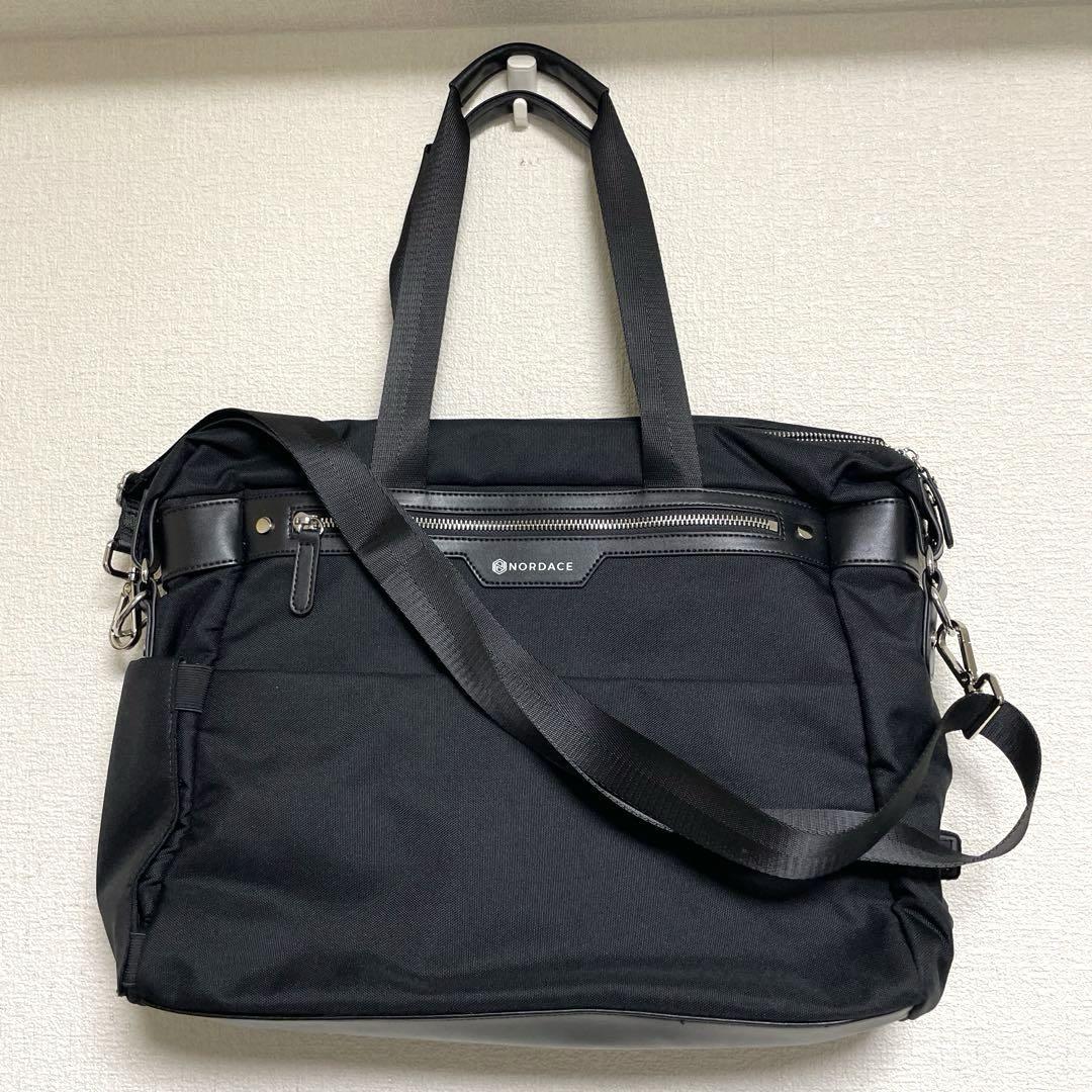 NORDACE ノルディス　ショルダーバッグ　ブラック　2WAY トラベルバッグ