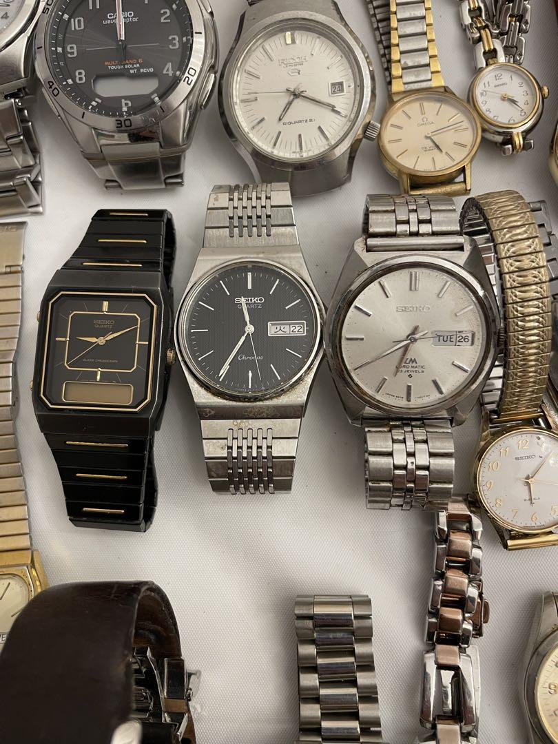 ❷時計87個まとめ売り SEIKO8個あり 自動巻き手巻きあり 腕時計