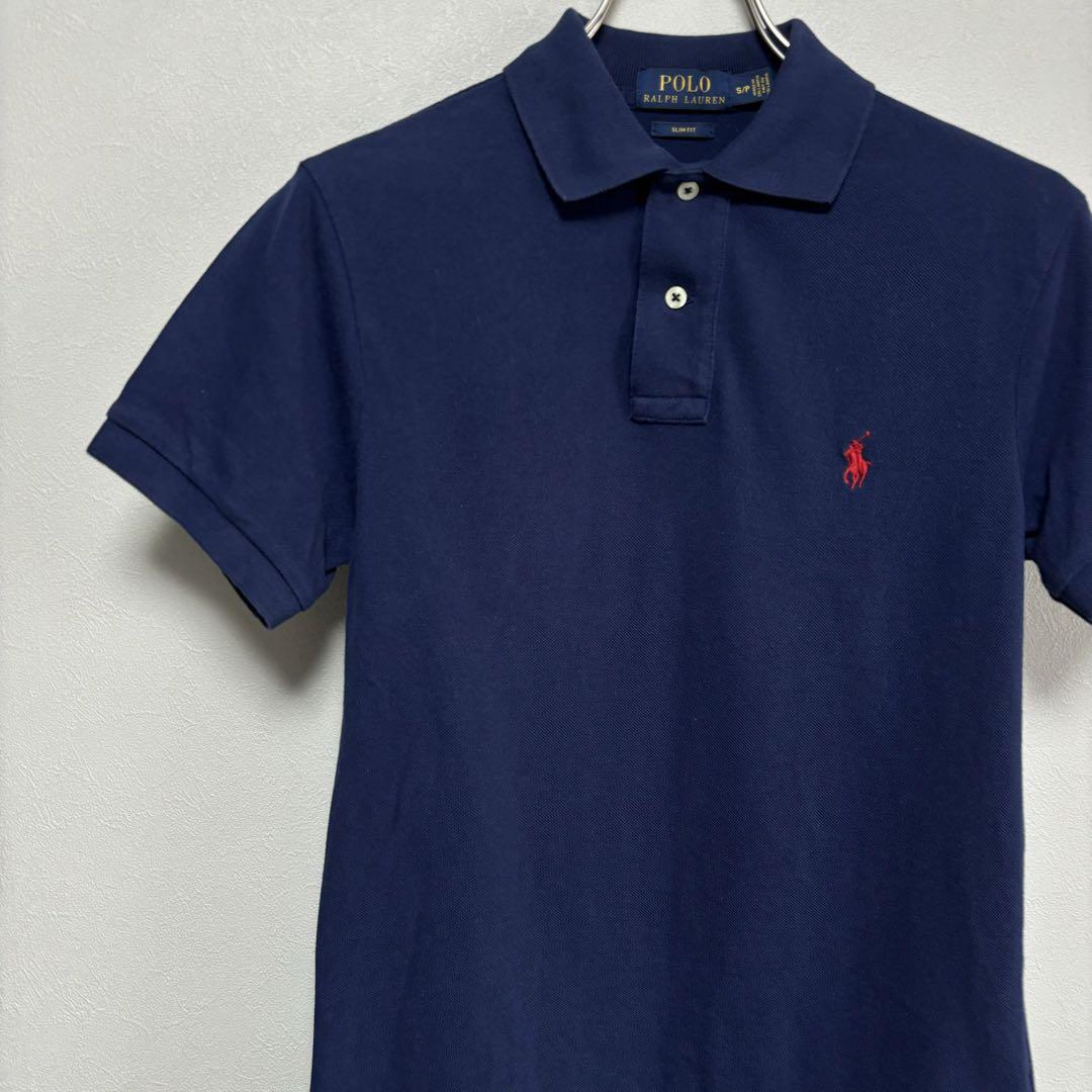 POLO Ralph Lauren ポロ ラルフローレン ポロシャツ 紺 赤