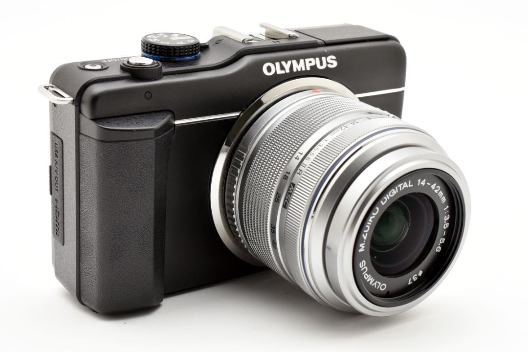 OLYMPUS PEN E-PL1 ブラック、レンズセット（本体＋レンズ）