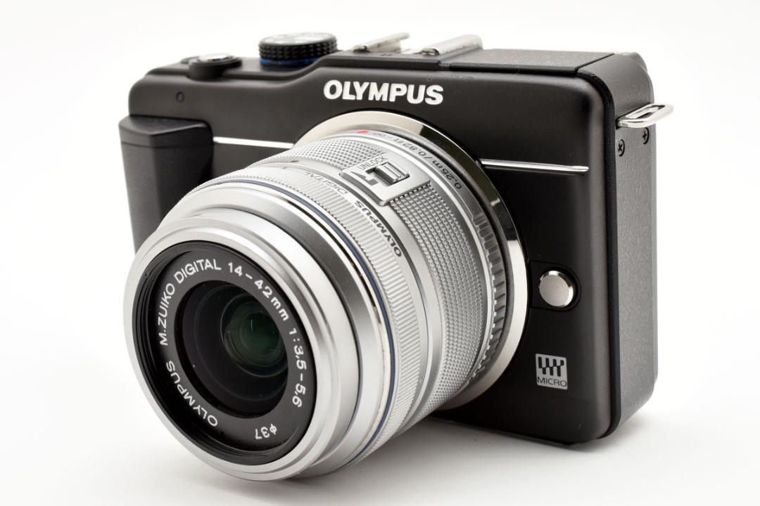 OLYMPUS PEN E-PL1 ブラック、レンズセット（本体＋レンズ）