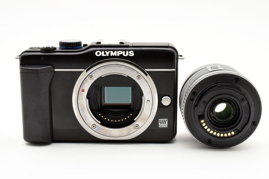 OLYMPUS PEN E-PL1 ブラック、レンズセット（本体＋レンズ）