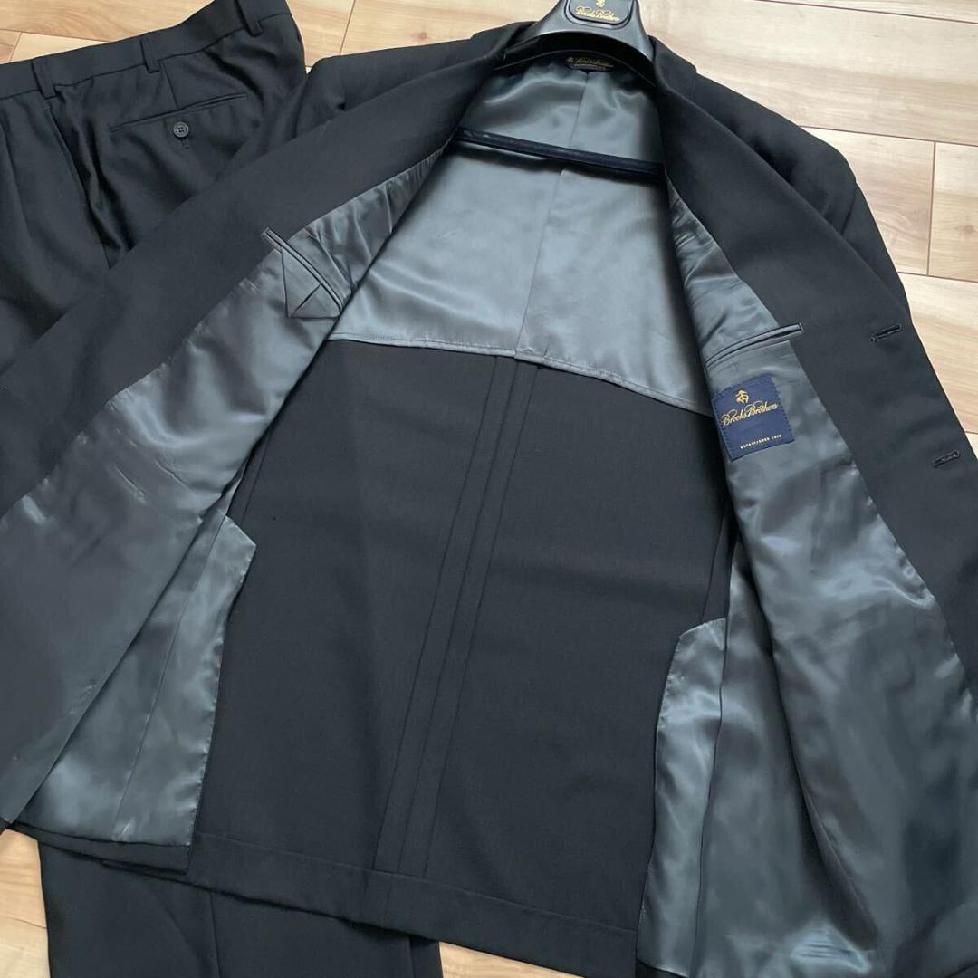 【美品】【日本製】ブルックスブラザーズ ブラック シングル スーツ