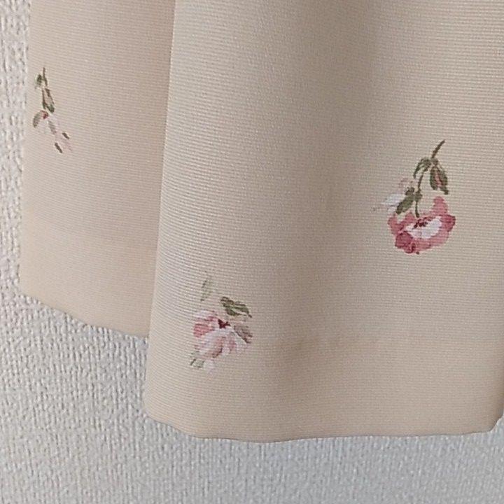 美品】LAISSEPASSE レッセパッセ 花柄 ミルクティー色 ワンピース