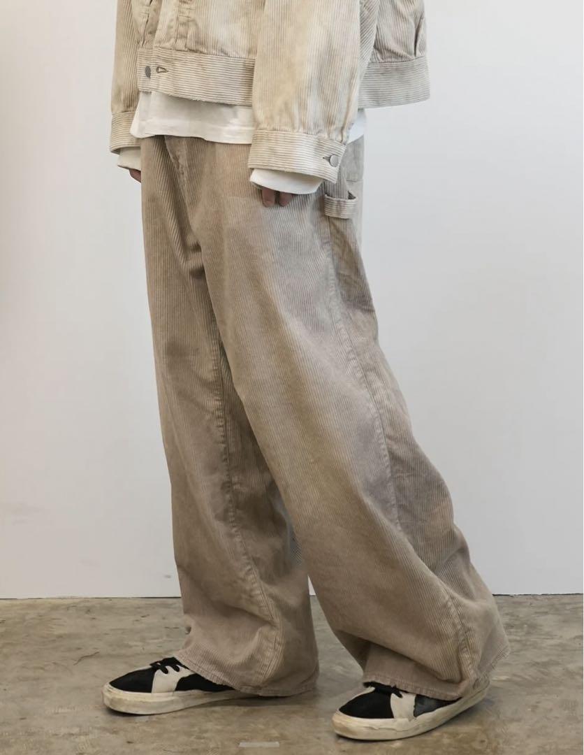 新品ANCELLM CORDED VELVETEEN PAINTER PANTS アンセルム CORDED VELVETEEN PAINTER PANTS パンツ
