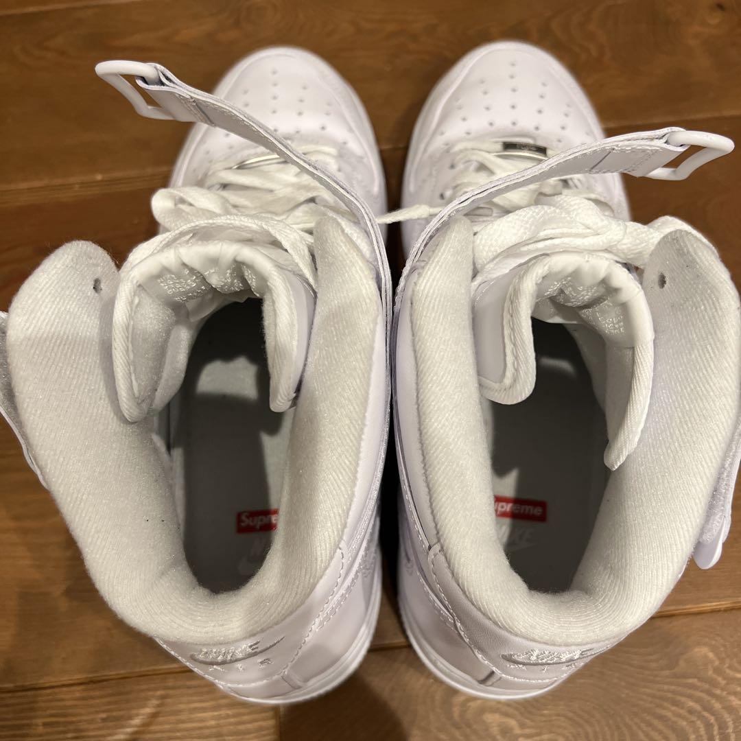 Nike Air Force 1 Supreme ホワイト 27センチ US9