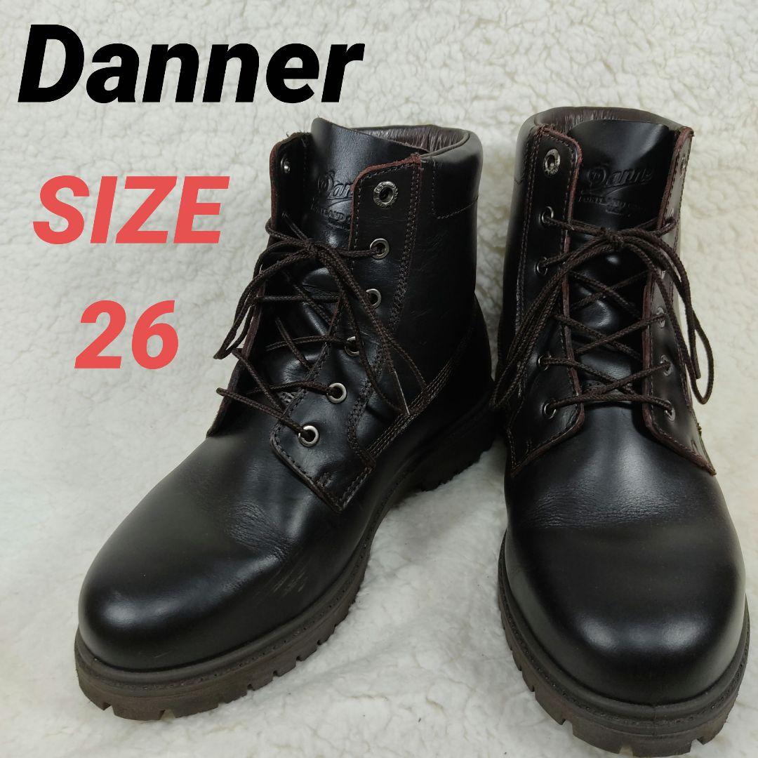 Danner　ダナー　ブーツ　メンズ　レザー　本革　黒　６ホール