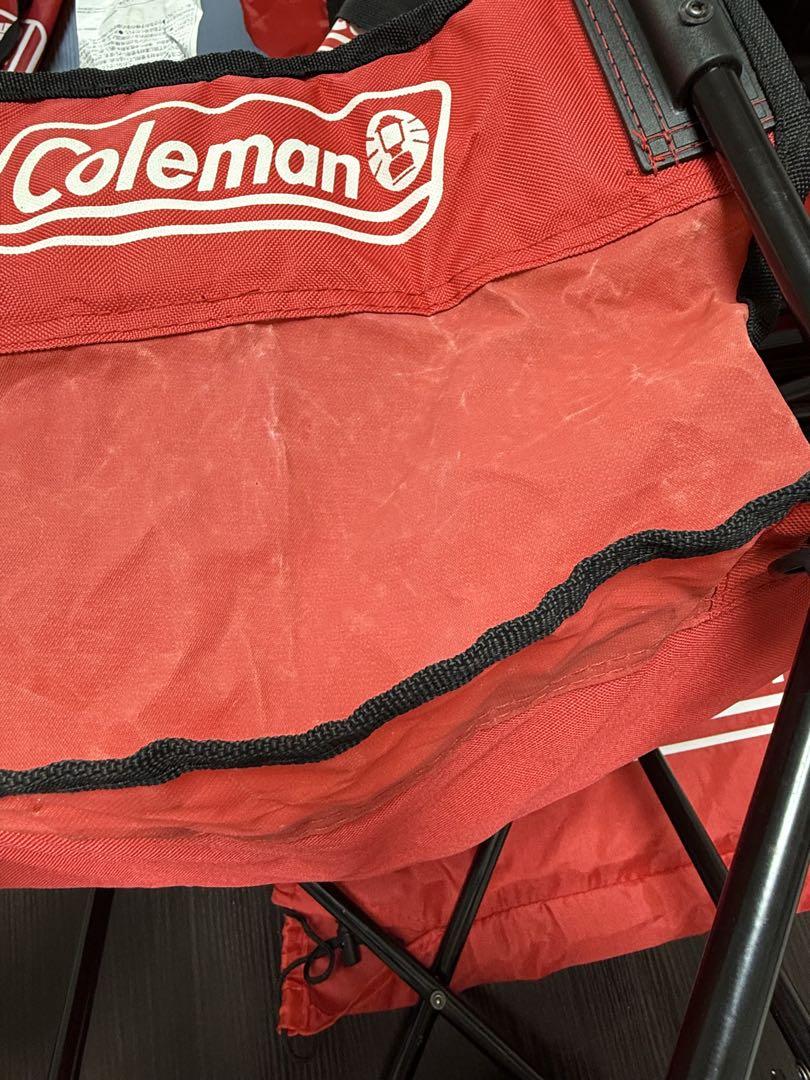 Coleman アウトドアチェア 4脚セット レッド