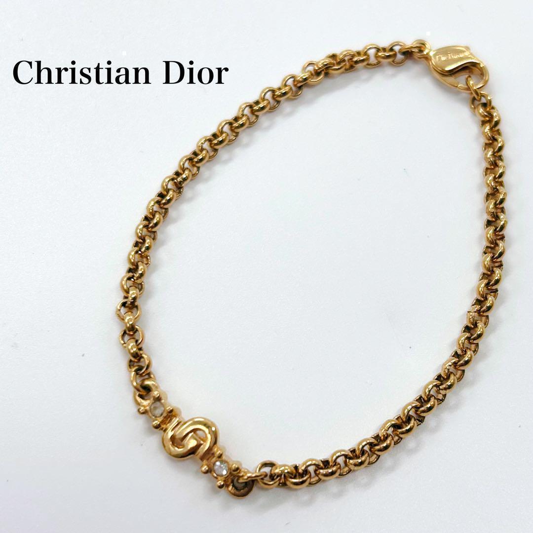 Christian Dior ディオール クリスタルストーン付き ブレスレット