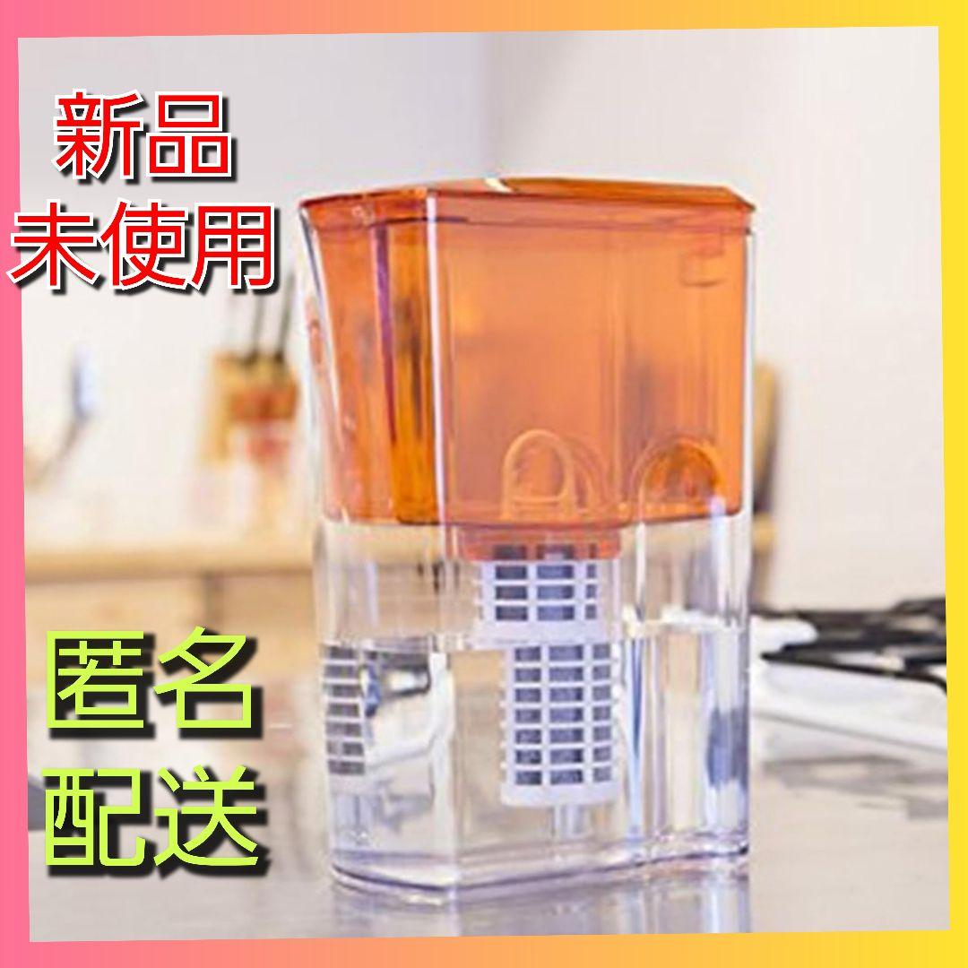 ポット型浄水器 ガイアの水135/取替用ポット型浄水器 オレンジ カートリッジ付