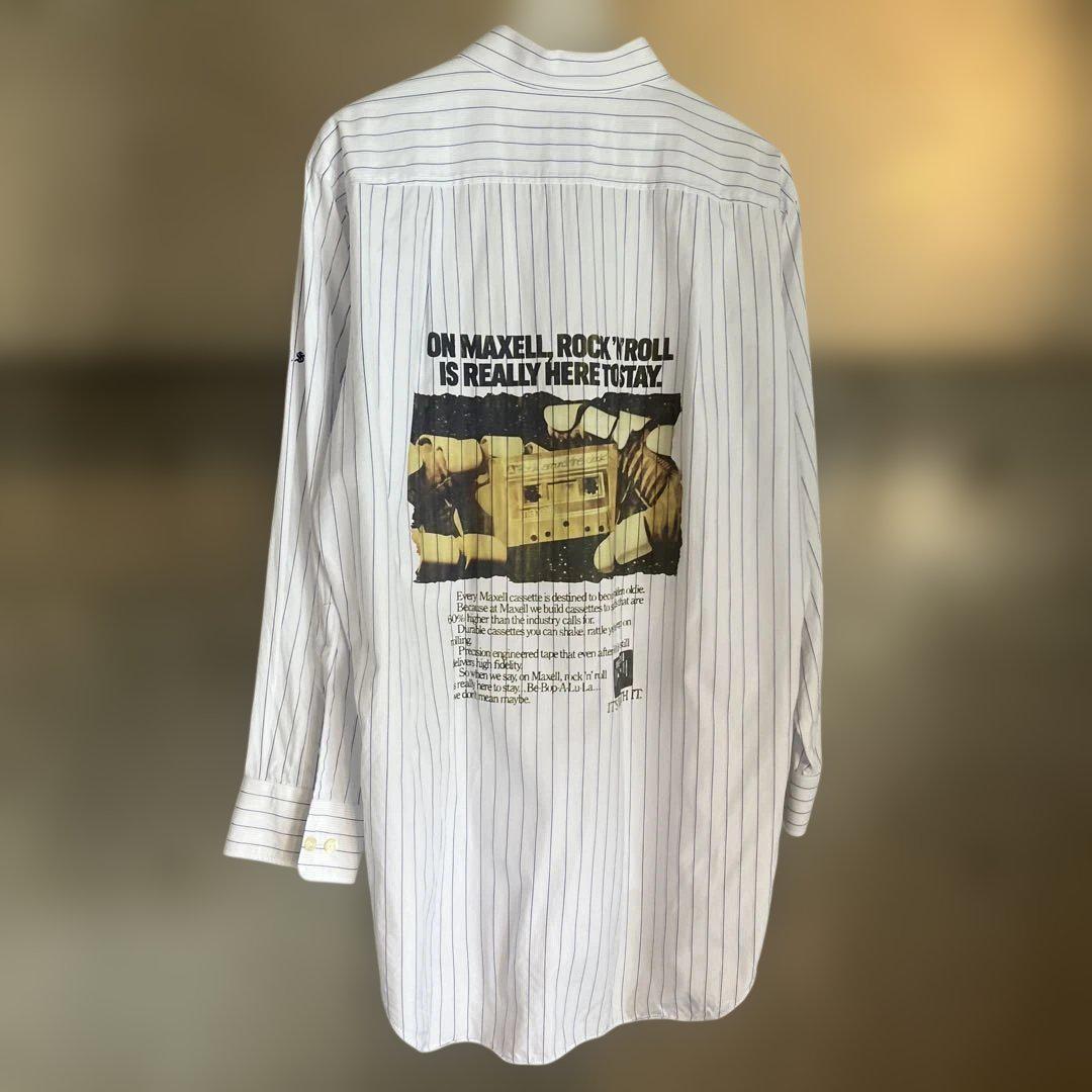 Vintage Stripe L/S maxell graphic Shirts