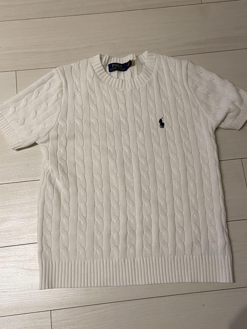 Polo Ralph Lauren ケーブルニット 半袖セーター M