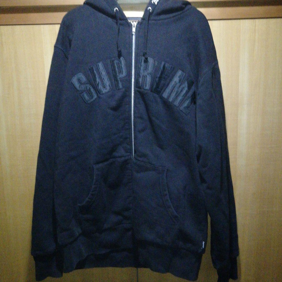 Supreme Arch Logo Zip Up　アーチロゴパーカー　ブラック