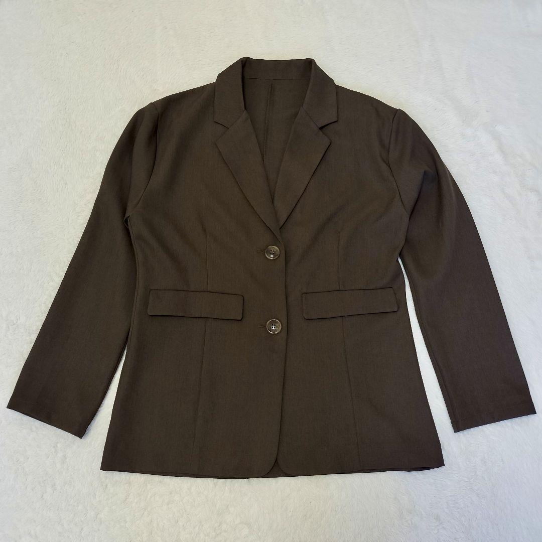 select MOCA by son シンプル テーラード ジャケットブラウン select MOCA by son シンプル テーラード ジャケットブラウン