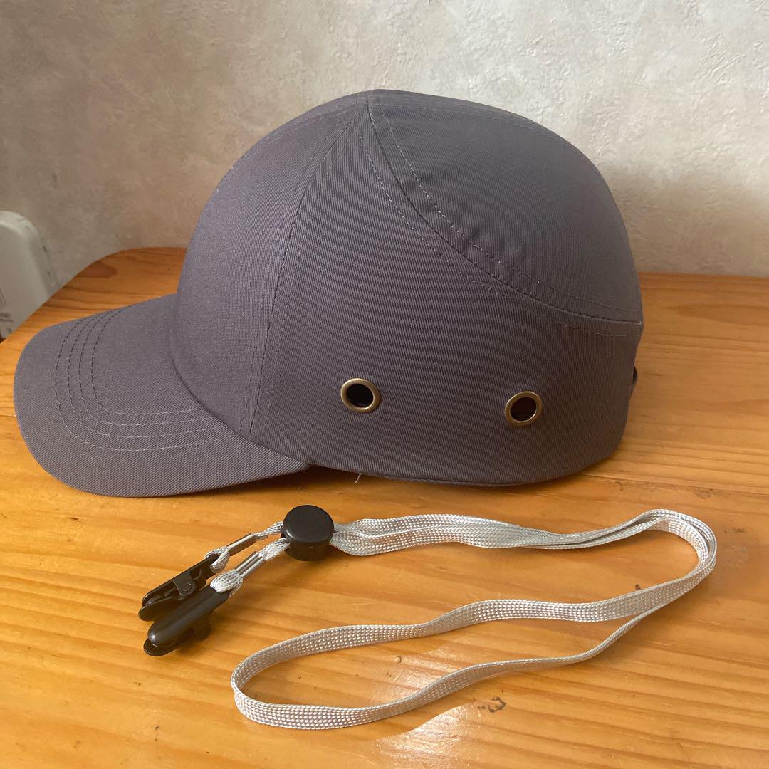 ヘルメット內(nèi)蔵 帽子 キャップ帽子型CE認(rèn)証 頭囲56~60cm ブラウン