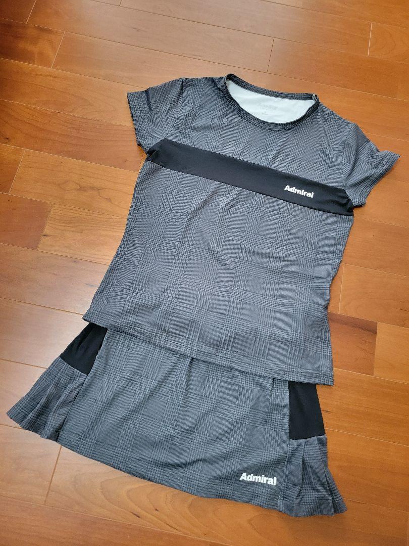 Admiral　テニス　ウェア　セットアップ　スコート　M Admiral アドミラル テニス ウェア シャツ スコート 上下