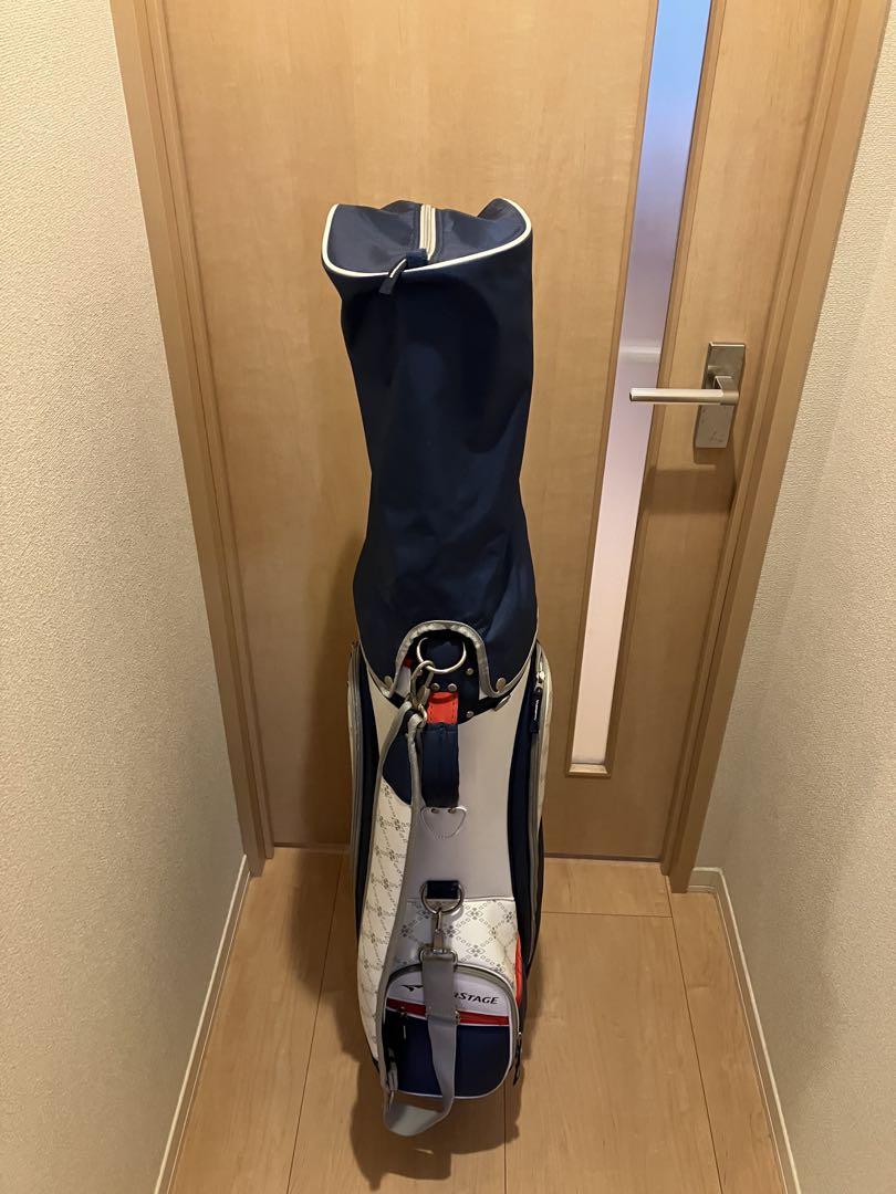 ツアーステージ　キャディバッグ　青　白　赤色