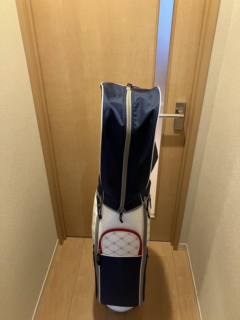 ツアーステージ　キャディバッグ　青　白　赤色