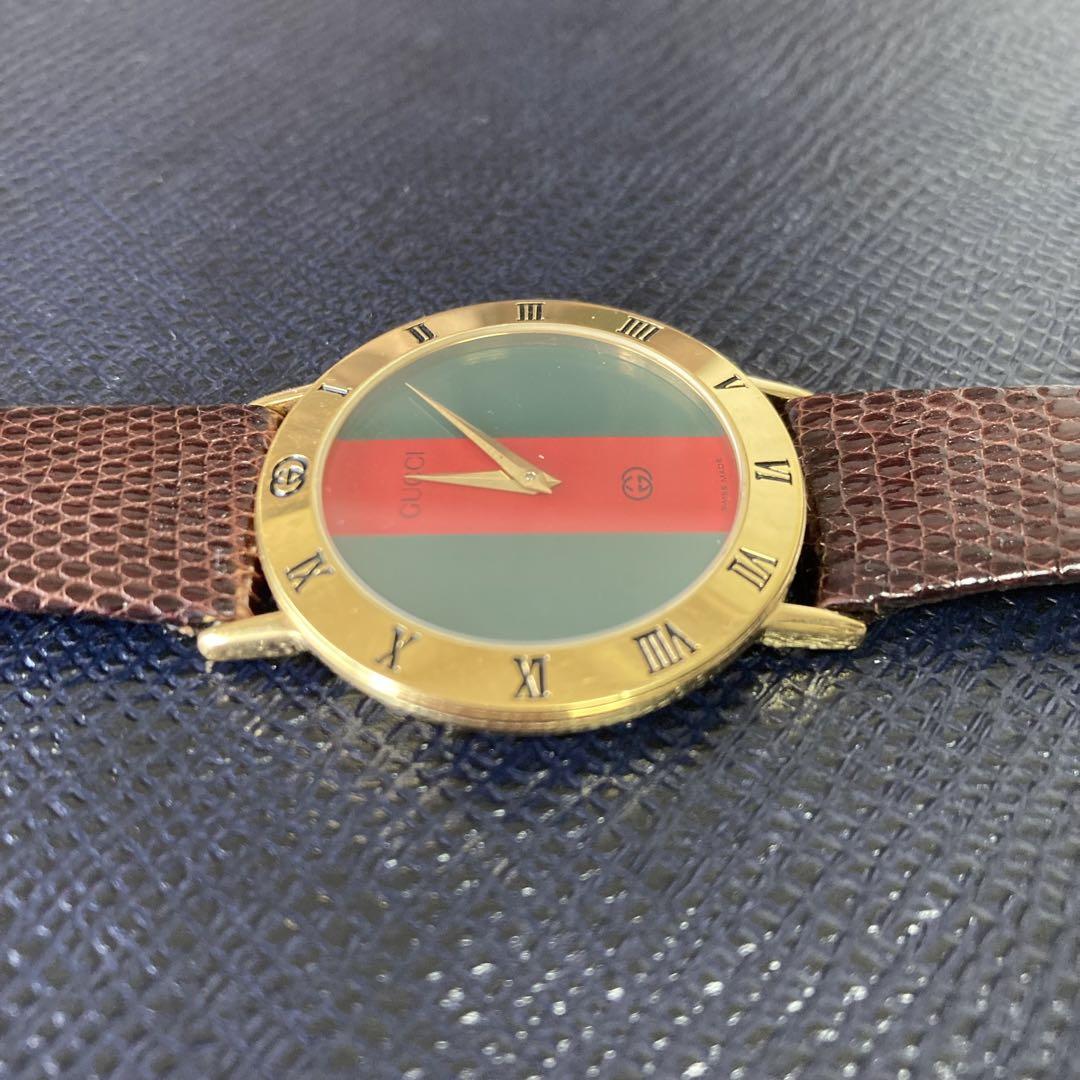 GUCCI グッチ 腕時計 シェリーライン 3000M メンズ グッチ GUCCI 腕時計 3000M ヴィンテージ シェリーライン メンズ