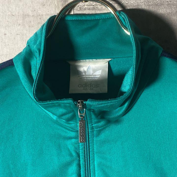 アディダス FBトラックジャケット 獅子 グリーン系 90's XL | clayleb.com
