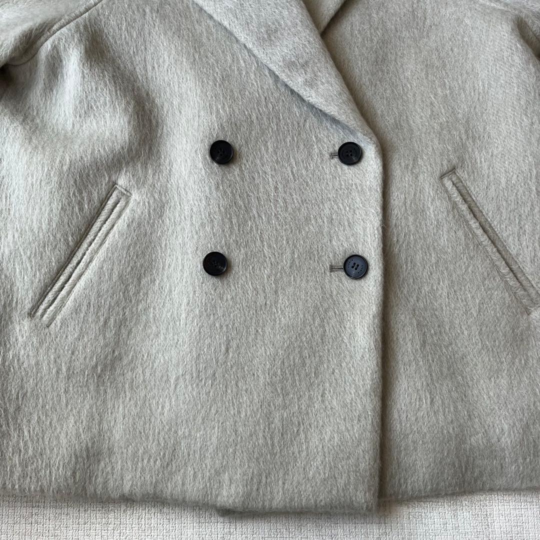 シャギーコート クルーレ crewreマイルドシャギーウールPコート サイズ2